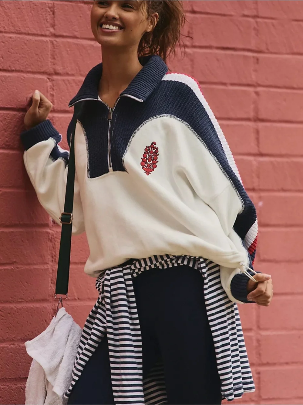 Free people movement step it up half zip sweatshirt - Picture 3 of 10